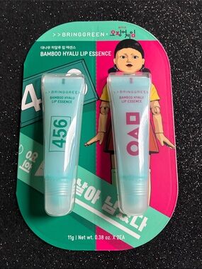 BringGreen Bamboo Hyalu Lip Essence Duo – Mint & Pink